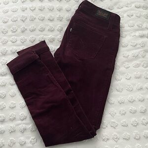Women's Burgundy Jeans